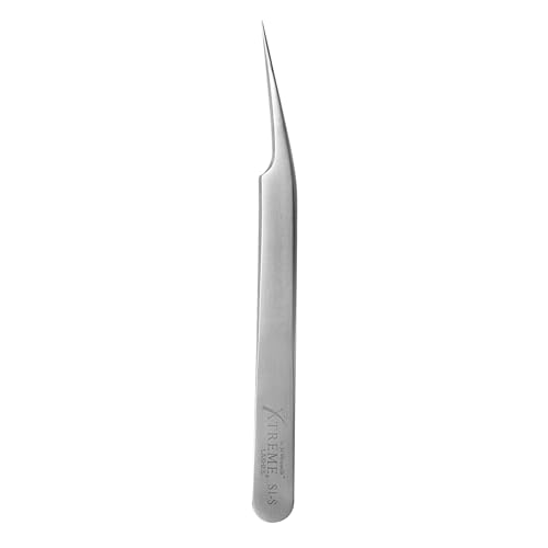 Xtreme Lashes Professional Curved S1-S Tweezer, 4.72 Inches (12 CM)