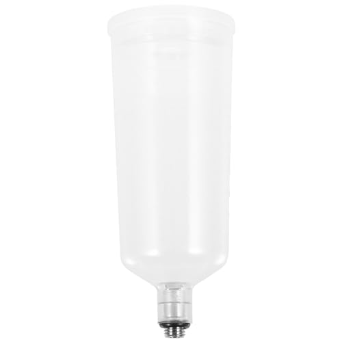 White 40cc Plastic Airbrush Replacement Cup for Model Painting Projects - size: 8.7X3.50X3.50CM