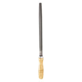 HARFINGTON Triangle Coarse Teeth Cut File 10" Double Cut Teeth High Carbon Steel Hand Rasp File Wood Handle for Metal Wood Deburring Removing - size: 10", style: Coarse