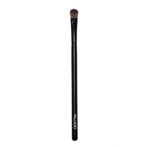 Palladio Flat Shadow Brush, Eyeshadow Flawless Blending, Perfect to Contour, Soften Edges, Smooth Finish, Synthetic Natural Bristles, Soft Feel, Comfortable Grip, Professional Application - style: Flat Shadow