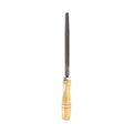 HARFINGTON Triangle Thin Teeth Cut File 6" Double Cut Teeth High Carbon Steel Hand Rasp File Wood Handle for Metal Wood Deburring Removing - size: 6", style: Thin