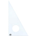 ALVIN Drafting Triangle, Clear Acrylic, 30/60 Degrees, 24 in, 130C-24 - size: 24", style: 30/60 Degrees