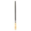 HARFINGTON Triangle Thin Teeth Cut File 12" Double Cut Teeth High Carbon Steel Hand Rasp File Wood Handle for Metal Wood Deburring Removing - size: 12", style: Thin