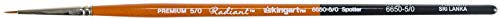 KINGART Radiant 6650-5/0 Spotter Series, Premium Golden Synthetic Brushes for Acrylic, Oil and Watercolor - size: 5/0 (Pack of 1)