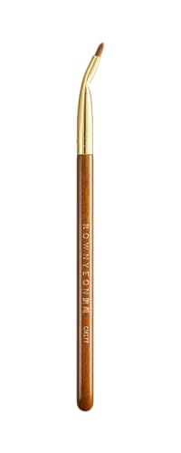 Desert Oak Series Bent Eyeliner Brush - 30° Angled Kolinsky Sable for Sharp Lines & Brows, Luxury Bubinga Handle (CM 177) - color: CM-0177, size: 1 Piece