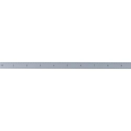 PEC Tools 24" Metal Ruler, Flexible, 4R Graduation, Inch Measuring Tool - color: Carbon Steel-Flexible, size: 24"