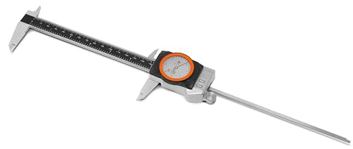 WEN 6-Inch Stainless Steel Digital Dial Caliper with LED Readout, Smart Functionality, and Storage Case, IP67 Rated (10767D) - style: Stainless Steel w/ Smart Display