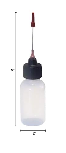 Liberty Products 2-1oz Plastic Squeeze Bottles 1.5" Stainless Applicators - size: 1 Ounces