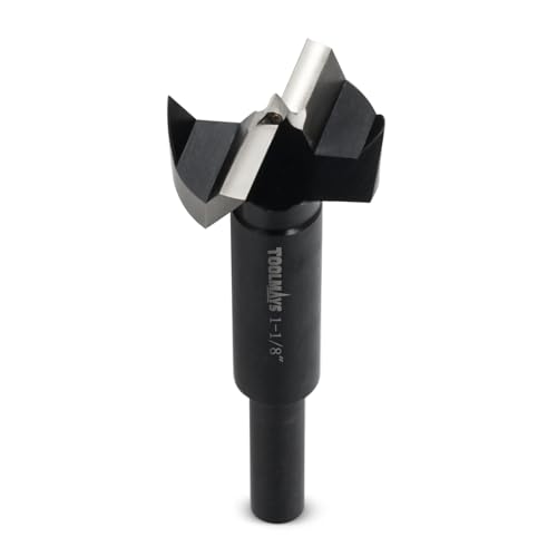 1-1/8" Forstner Drill Bit, Round Shank - size: 1-1/8"