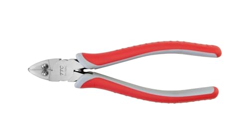 Tsunoda TH-150NC Flush Cutters for Zip Ties and Soft Wire, Wire Cutters with Lead Catcher for Clean, Safe Trimming, 6-Inch - size: 150mm