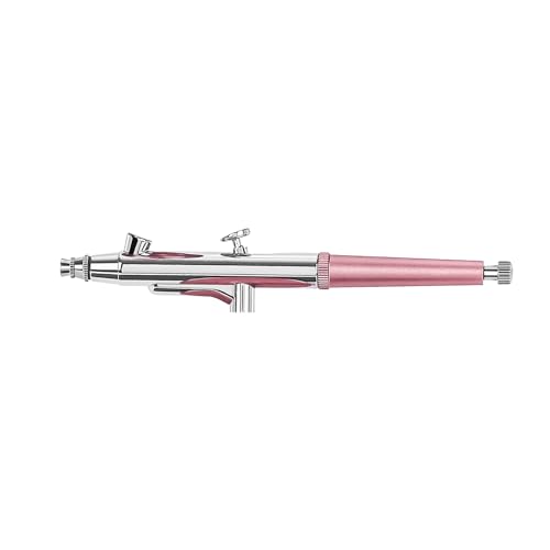Airbrush Kit Portable Airbrush Accessories Air Brush Kit with Air Compressor 0.3 mm Needles Air Brush Gun Set for Painting,Model,Cake Decorating，Makeup，Nail Art (Pink -0.3 Nozzle) - color: Pink -0.3 nozzle