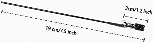 20 Pack Bendable Model Painting Alligator Clip Stick with Rubber Tips,Metal Wire Clamps Long-Tailed Clasp for Airbrush Hobby Model Parts - style: Bendable