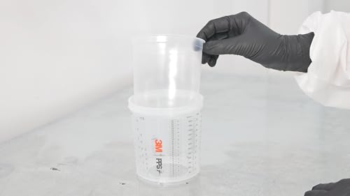 3M PPS 2.0 Spray Gun Cup Lids and Liners Kit, 26301, 22 oz, Standard - size: Standard, 125-Micron Filter