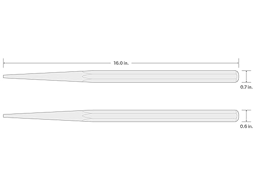 TEKTON 1/4 Inch Long Alignment Punch | 66277 | Made in USA - size: 1/4 in., style: Long Alignment
