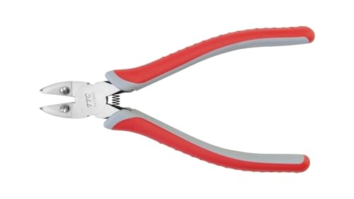Tsunoda TH-150NC Flush Cutters for Zip Ties and Soft Wire, Wire Cutters with Lead Catcher for Clean, Safe Trimming, 6-Inch - size: 150mm