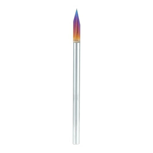 Amana Tool 45630-K Solid Carbide Spektra Extreme Tool Life Coated 30 Degree Engraving 0.005 Tip Width x 1/8 SHK x 2-1/4 Inch Long Signmaking Router Bit - size: 45630-K