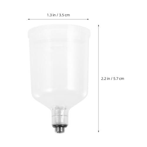 DIYEAH Airbrush Paint Cup Replacement 20cc Transparent Plastic Cup - size: 5.70X3.5X3.50CM