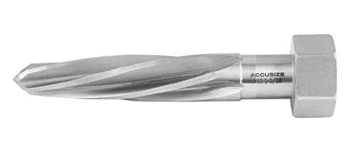 Accusize HSS Bridge Reamer, 1-1/16 in, Hex Shank, 0523-6055 - size: 1-1/16 inch