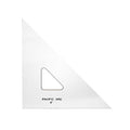 Pacific Arc Drafting Triangle, 4-inch, 45/90 Degrees, Clear Acrylic - color: Clear, size: 4-in, 45/90 degrees