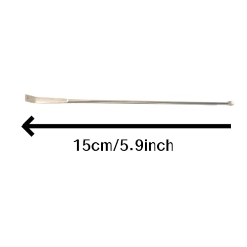 ThFmlva 6Pcs Paint Stir Sticks Professional Metal Stirrers for Hobby Paint Bulk Silver Stick Mixers for Art and Crafting Projects