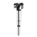 HPHOPE 25mm(1") Forstner Bit for Wood, High-Speed Steel, Round Shank - size: Ø 25mm(1")