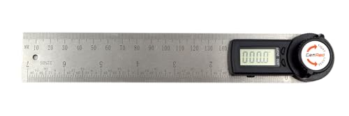 GemRed 82305 Digital Angle Finder Protractor Stainless Steel 7inch 200mm