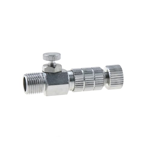 TAODAN 1/8 Inch BSP Male and Female Airbrush Connector with Plug and Air Flow Control Valve Power Tool Accessories