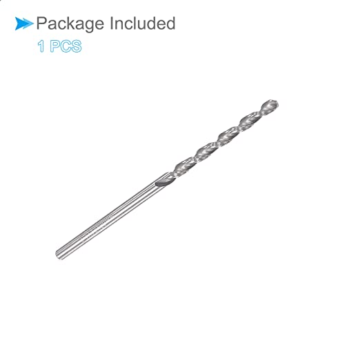 Solid Carbide Drill Bits, 2.1mm Diameter, Left Hand YG6X (C3/K10) Tungsten Carbide Straight Shank Twist Drill Bits - (Applications: for Stainless Steel Alloy), 1-Piece - size: 2.1mm