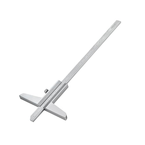 0-200mm Depth Vernier Caliper Micrometer Measuring Tool, 0.02mm Resolution,Carbonsteel Caliper Measuring Tool, DRINYOUNG (0-200/128in Depth Caliper) - size: 0-8" (Depth Vernier Caliper)