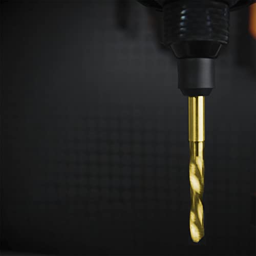 ARROWMAX 10Pcs HSS Micro Drill Bit Set, 2.35mm (3/32") Shank (0.5-2.3mm) - color: Gold, size: Set B