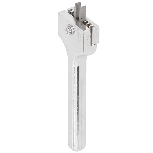 Adjustable Fork Puncher 2 Prong Leather Hole Punch Magnetic Button Installation Tool Tool(Silver)