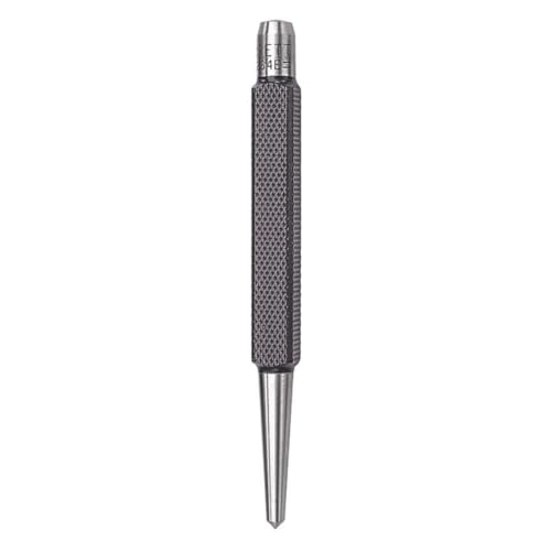 Starrett Steel Center Punch, 4-1/4" Length, 5/32" Dia - size: 4-1/4" Length; 5/32" Diameter