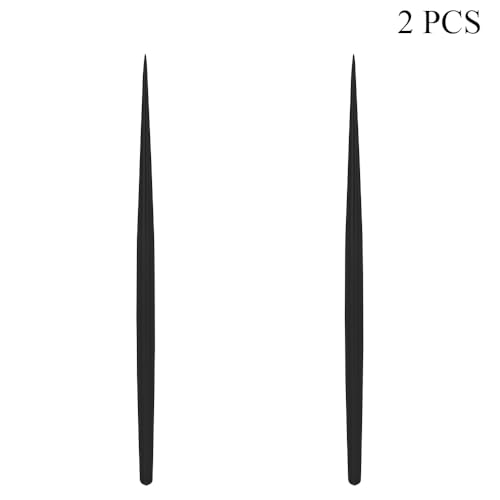 2 PCS Clay Needle Tools Sculpting Ceramics Modeling Carving Tools for Model Clay Supplies, Stainless Steel Ceramic & Pottery Stylus Tool 5.9 Inch Texture Needle Pottery Scoring Tool, Black, LXLVOUEG - color: black, size: 5.9x0.26Inch-2P