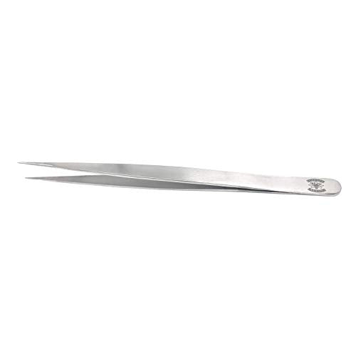 High Precision Stainless Steel Lab Forceps with Long Straight Very Fine Tip (5.5 in.)