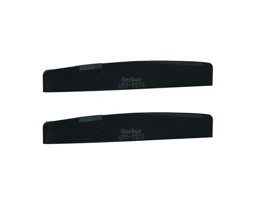 Guyker Acoustic Guitar Bone Bridge Saddle Nuts Replacement Parts Accessories for Acoustic Folk Guitar, Black Lower String Pillow 72x3x11mm Pack of 2 ATB7231 - size: ATB7231, black pack of 2