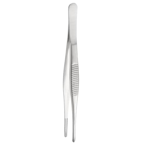 HARFINGTON Stainless Steel 5.5" Tip Multi-Purpose Tongs Silver - size: 5.5 x 0.4 x 0.07 inch
