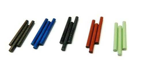 2mm Silicone Pin Polishing Points 15Pc Assortment of 5 Grades and Chuck Mandrel