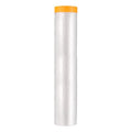 HARFINGTON Pre-Taped Masking Film 129.9" x65ft w Plastic Sheeting,Clear - size: 129.9"x65ft