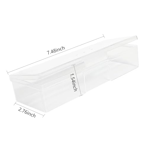 4PCS Nail Storage Manicure Tool Box, Nail Implement Box (Clear-4pcs, Large) - color: Clear-4pcs, size: Large