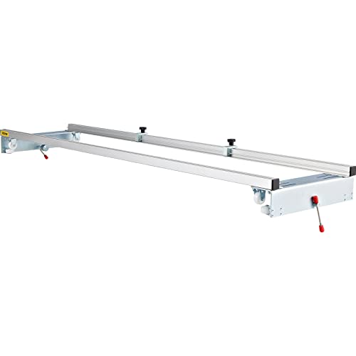 VEVOR Router Sled, 64 inches / 162.6cm Width, Slab Guide Jig for Woodworking with Locking Function, Portable and Easy to Adjust, Trimming Planing Machine for Wood Flattening, Home DIY