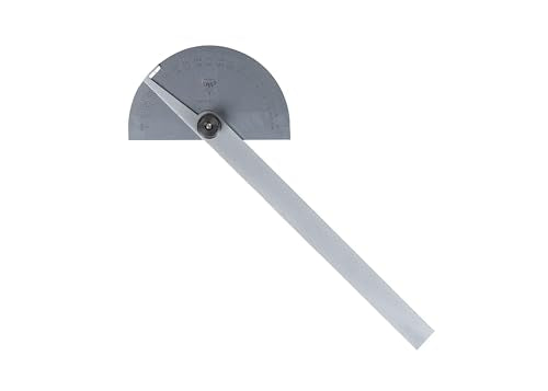 PEC Tools - MADE IN USA Stainless Steel Angle Protractor, Round Head - size: 5180SS