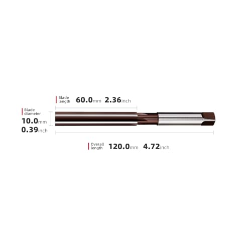 10mm Hand Reamer H8 Straight Slot Reamer,Metric Reaming Drill Bit for Metal,2Pcs DRINYOUNG(10mm 2pcs) - size: 10mm 2pcs