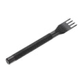 HARFINGTON Leather Stitching Punch 4mm 4 Prong Carbon Steel Leather Punch Hole Tool Chisel for DIY Craft Handbag Wallets Card Belt Holders Key Holders Belts, Black - color: Black, size: 4mm 4 Prong