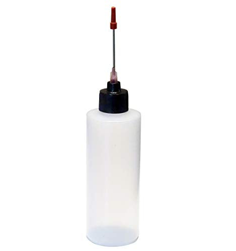 2-4oz Plastic Squeeze Bottles with 1.5 inch Stainless Steel Applicators
