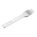 HARFINGTON Leather Stitching Punch 2.7mm 5 Prong Carbon Steel Leather Punch Hole Tool Chisel for DIY Craft Handbag Wallets Card Belt Holders Key Holders Belts, White - color: White, size: 2.7mm 5 Prong