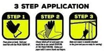 Peel and Sticking Sanding Glove Replacement Papers Five Pack, Right Hand, 220 Grits