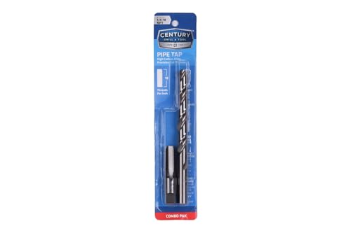 Century Drill & Tool 93202 National Pipe Thread Tap & Drill Combo Pack - size: 1/4-18 NPT, 7/16 Inch