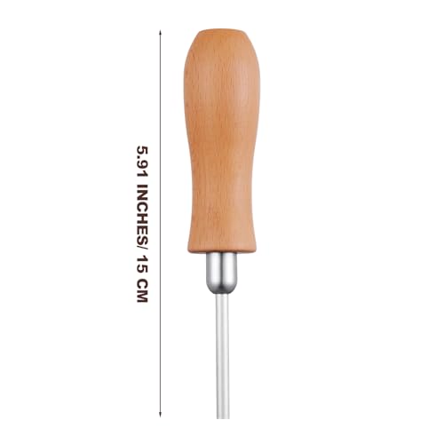 2 Pack Magnetic Brad and Nail Driver Package Pin Pusher Tool Magnetic Brad Driver with Wooden Handle for Tool Accessories
