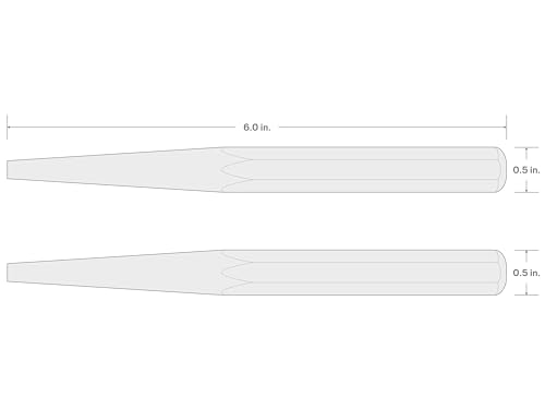 TEKTON 1/4 Inch Solid Punch | 66077 | Made in USA - size: 1/4 in., style: Solid