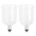 CORHAD Airbrush Mixing Cups Refillable Air Spray Paint Cup Containers - color: Transparent